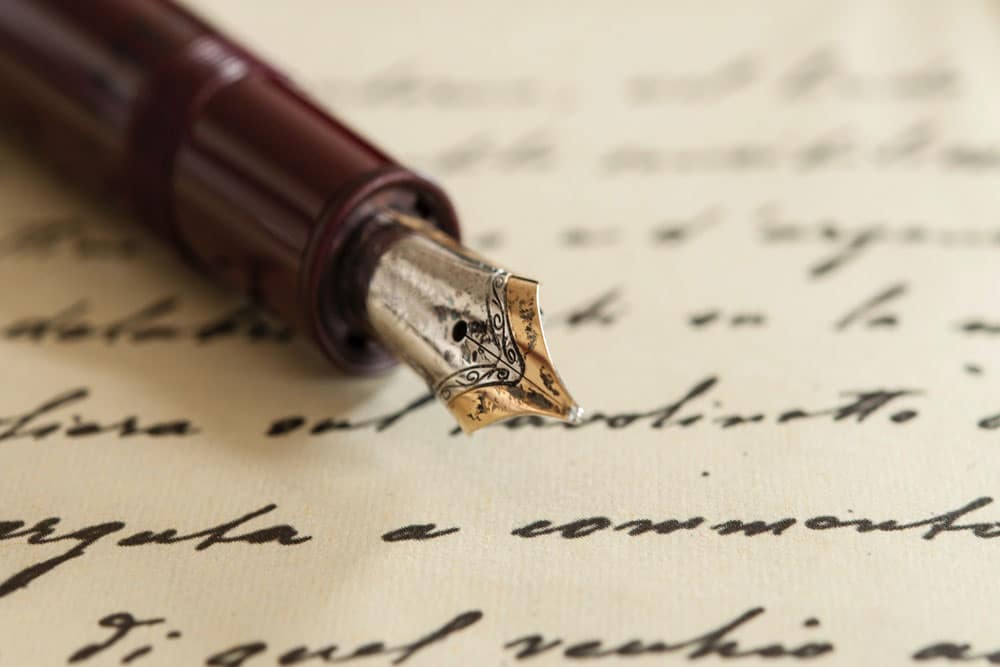 fountain pen and paper used to write a lasting power of attorney